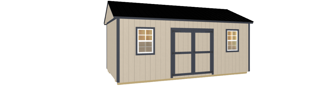 A Side Utility style portable building by Smart Shed which is a button to visit Lakeside Building Sales' Side Utility information page.